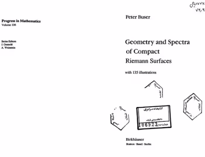 خرید و دانلود نسخه کامل کتاب Geometry and spectra of compact riemann surfaces