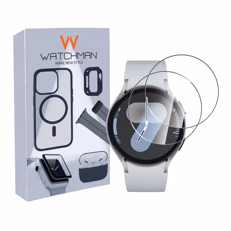 محافظ صفحه نمایش شیشه ای واچ من مدل SH-WM مناسب برای ساعت هوشمند سامسونگ Galaxy Watch 6 44 mm / 7 44 mm بسته دو عددی