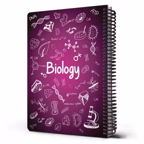 دفتر فرمول 100 برگ رحلی جلد سخت Biology پونیکس