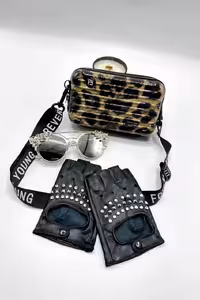 پک هدیه کیف چمدونی پلنگی