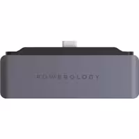 هاب POWEROLOGY با 4 پورت USB-C Hub HDMI  USB Aux