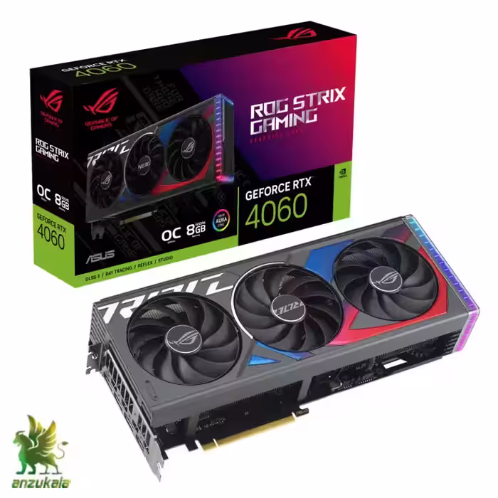 کارت گرافیک ASUS مدل ROG Strix GeForce RTX 4060 OC Edition 8GB GDDR6