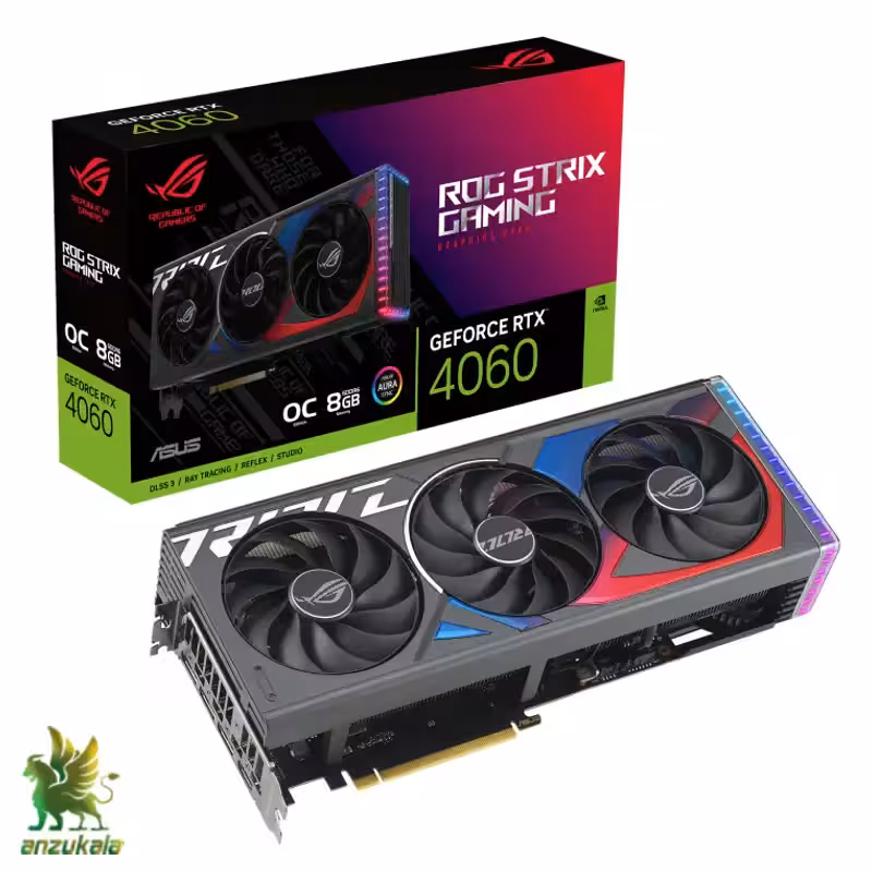 کارت گرافیک ASUS مدل ROG Strix GeForce RTX 4060 OC Edition 8GB GDDR6