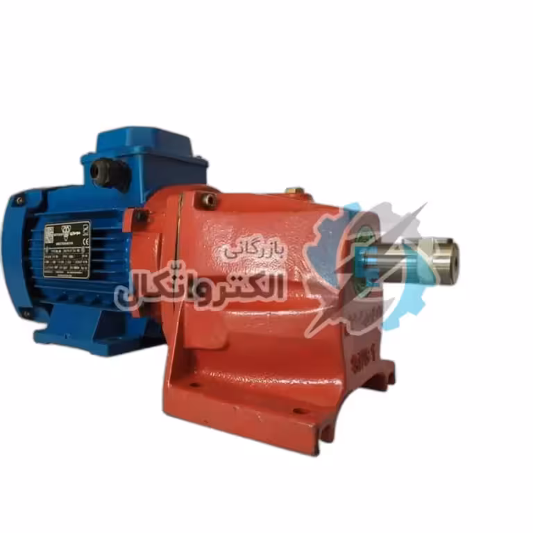 الکترو گیربکس شافت مستقیم شاکرین 4 کیلووات 80 دور خروجی