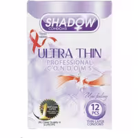 کاندوم  بسیار نازک شادو مدل Ultra Thin بسته 12 عددی