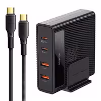 شارژر دیواری فست شارژ Mcdodo CH-1802 4Port GaN 5A QC4.0 PD3.0 100W   کابل تبدیل تایپ سی
