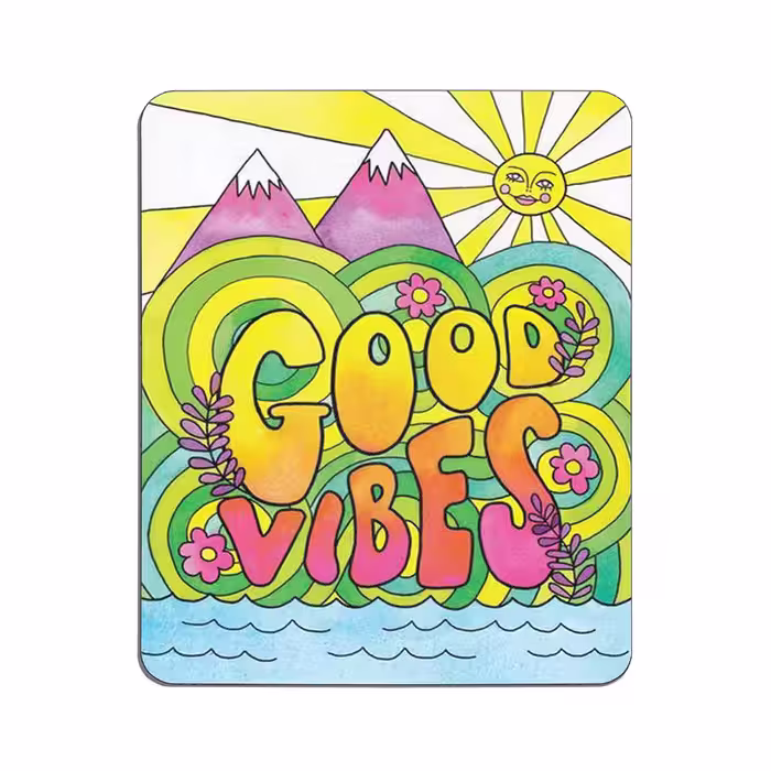 پد موس - پد ماوس  طرح Good Vibes کد 3323