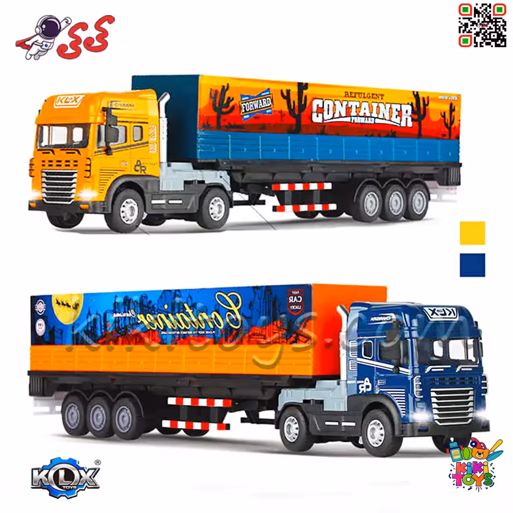 ماکت فلزی تریلی اسکانیا به همراه کانتینر درب بازشو SCANIA Metal 8005