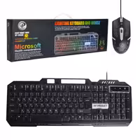 کیبورد و موس سیمدار گیمینگ ایکس پی مدل Xp-11400N بک لایت دار