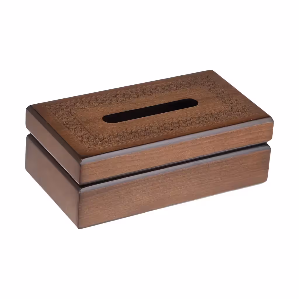 جعبه دستمال کاغذی چوبی کد BT025