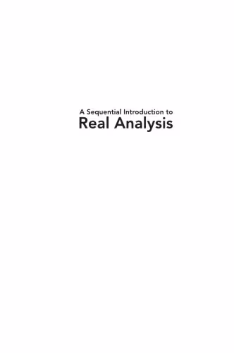 خرید و دانلود نسخه کامل کتاب A Sequential Introduction to Real Analysis