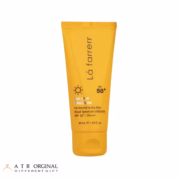 کرم ضدآفتاب بی‌رنگ لافارر مناسب پوست‌های خشک و معمولی با SPF50