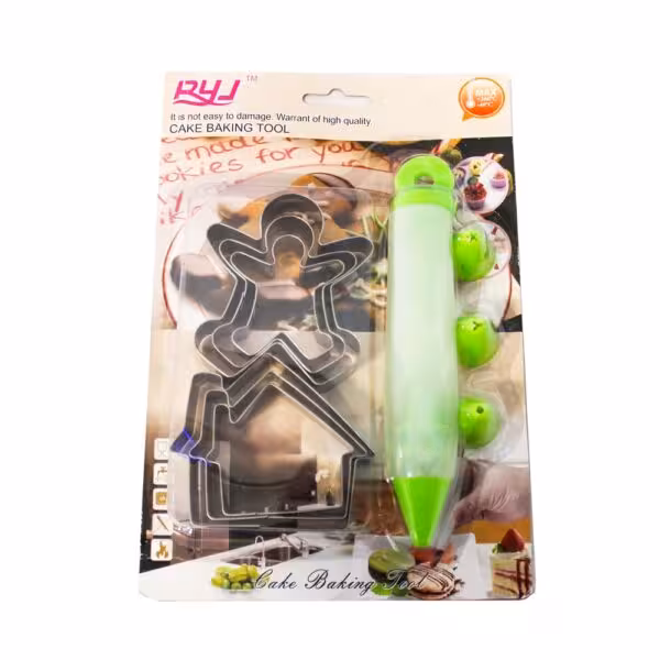 ست ابزار کوکی و آیسینگ طرح آدمک و خانه