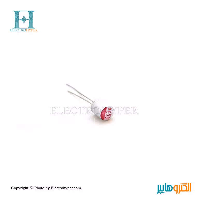 خازن جامد 560uF-6.3V