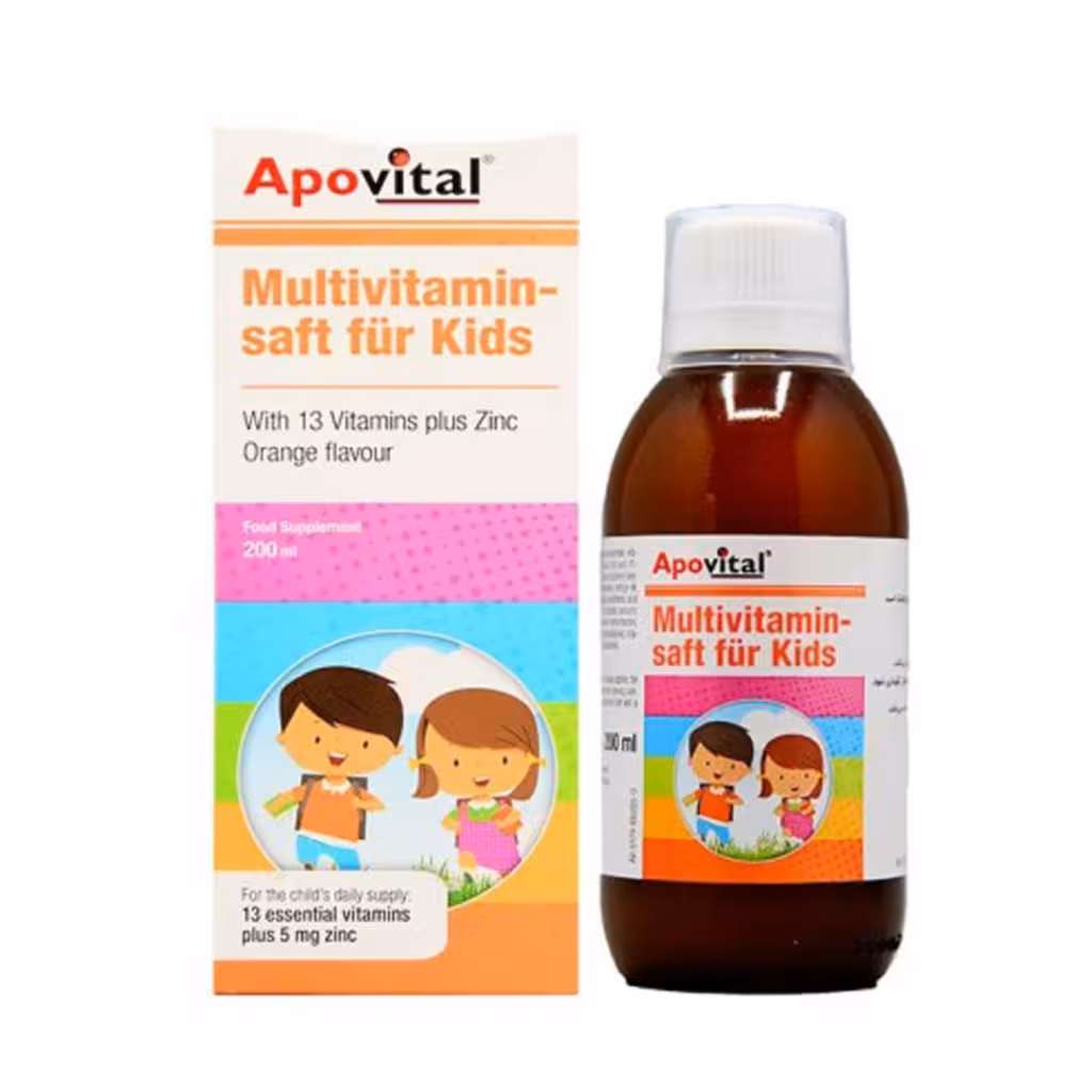شربت مولتی ویتامین سافت کودکان آپوویتال 200 میلی لیتر