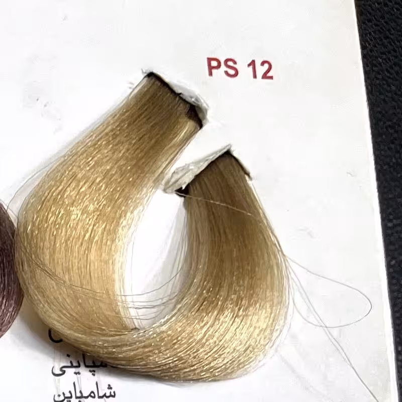 رنگ شامپاینی ps12 ،رنگ مو کم آمونیاک پیلون و یک عدد اکسیدان | amazonchi