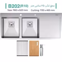 سینک دست ساز میکس پلاس مدل B202 (R10)