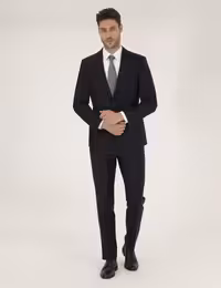 کت و شلوار مردانه سرمه ای پیرکاردین - فروشگاه لباس شهرمون