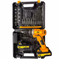 دریل پیچ گوشتی چکشی شارژی جاب مدل JB-8890 مجموعه 40 عددی | کالا مکس