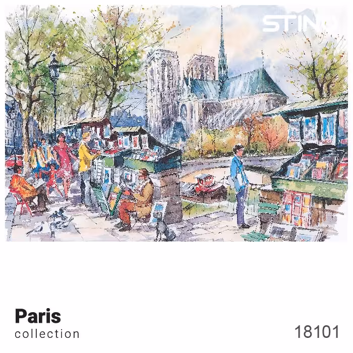پازل شیشه ای استینو 260 تکه طرح پاریس (کد 18101)،(باجعبه)