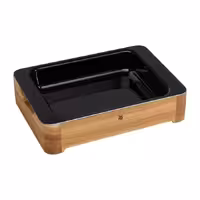 ظرف فر و سرو سایز متوسط وی ام اف | WMF Fusiontec Casserole with wooden Serving Frame