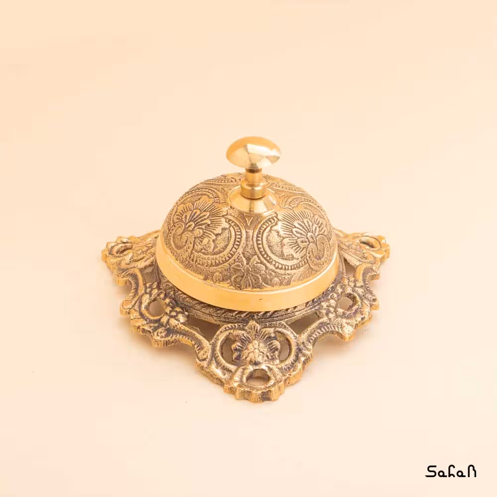 زنگ رومیزی هتلی هندی برنجی