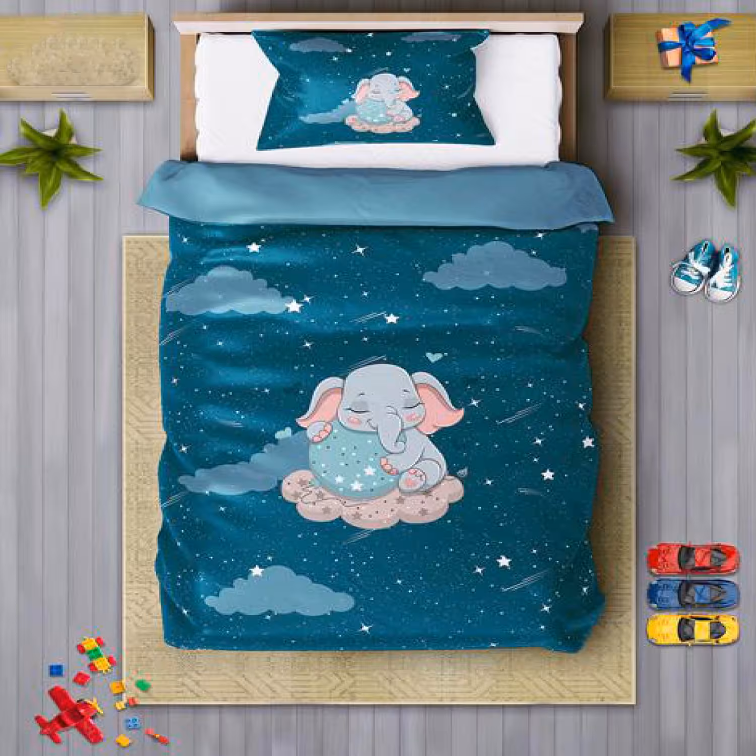 سرویس روتختی پسرانه چیداری مدل 7219 یک نفره چهار تکه