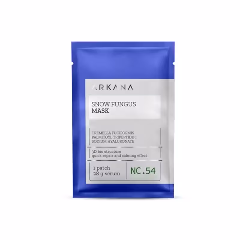 ماسک ورقه ای  ترمیم کننده و تسکین دهنده آرکانا 28 میل Snow Fungus Mask ARKANA