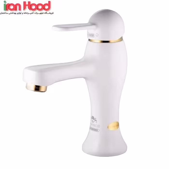 شیر روشویی درخشان مدل هوکا سفید