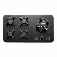 اجاق گاز صفحه ای شیشه ای بیمکث مدل MG 5086 مشکی