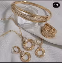 سرویس کامل زنانه، طرح طلا، برند مطرح ژوپینگ، مجلسی و شیک