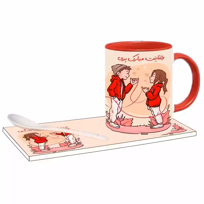 خرید ماگ-لیوان   ولنتاینت مبارک اسم پری بدون زیر لیوانی  ، . .