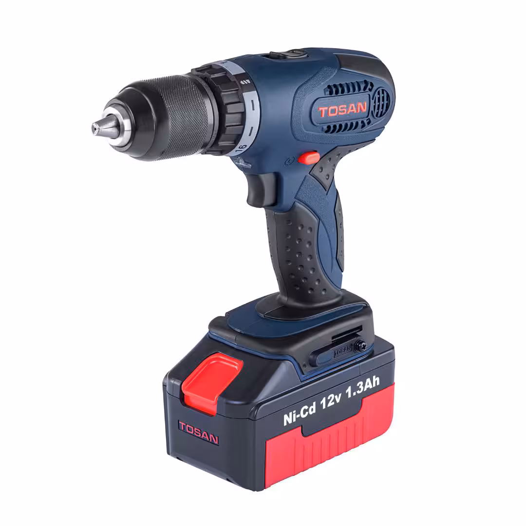 دریل پیچ گوشتی شارژی 12 ولت توسن مدل 9919DC (سه نظام فلزی)