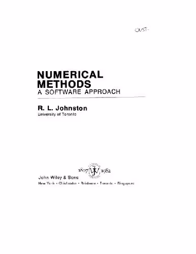 خرید و دانلود نسخه کامل کتاب Numerical Methods: A Software Approach