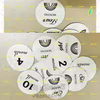 دیسک ماهگرد چوبی نوزاد کد 754- تابلو سازی رضا (پس کرایه)