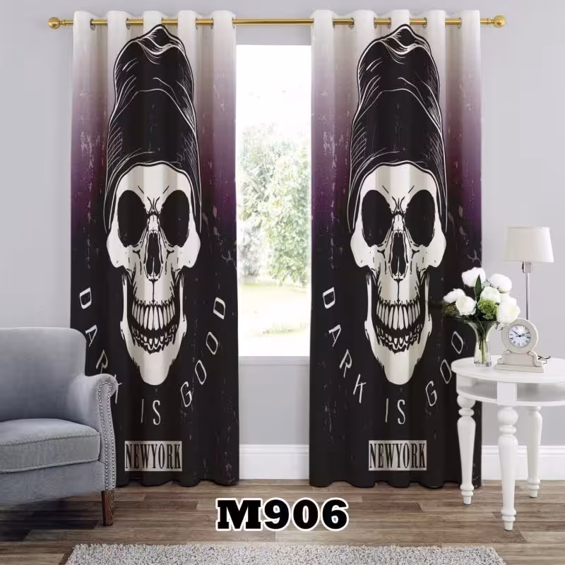 پرده سه بعدی طرح اسکلت