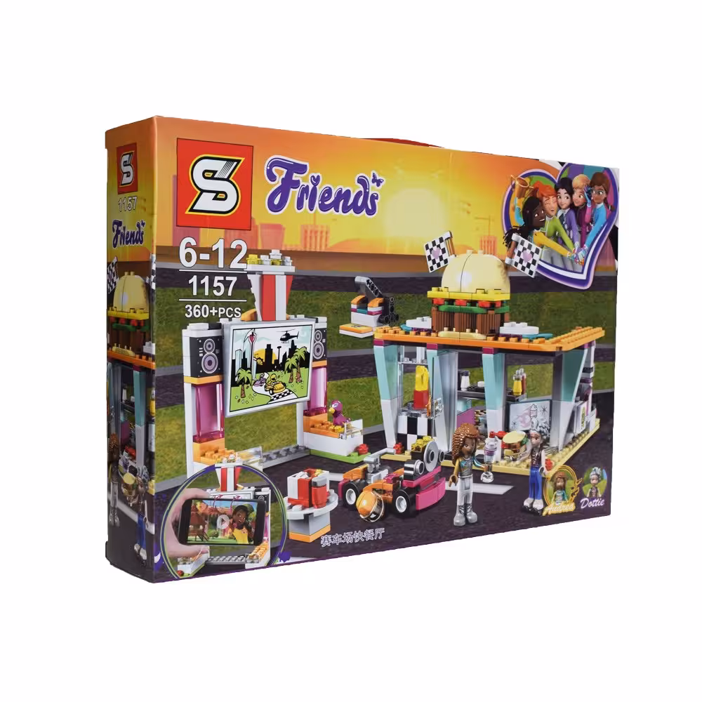 لگو فرندز پیست ریسینگ و کافی شاپ