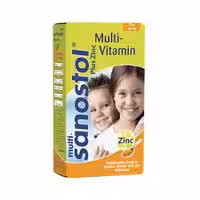 شربت مولتی سانستول پلاس زینک 155 میلی لیتر