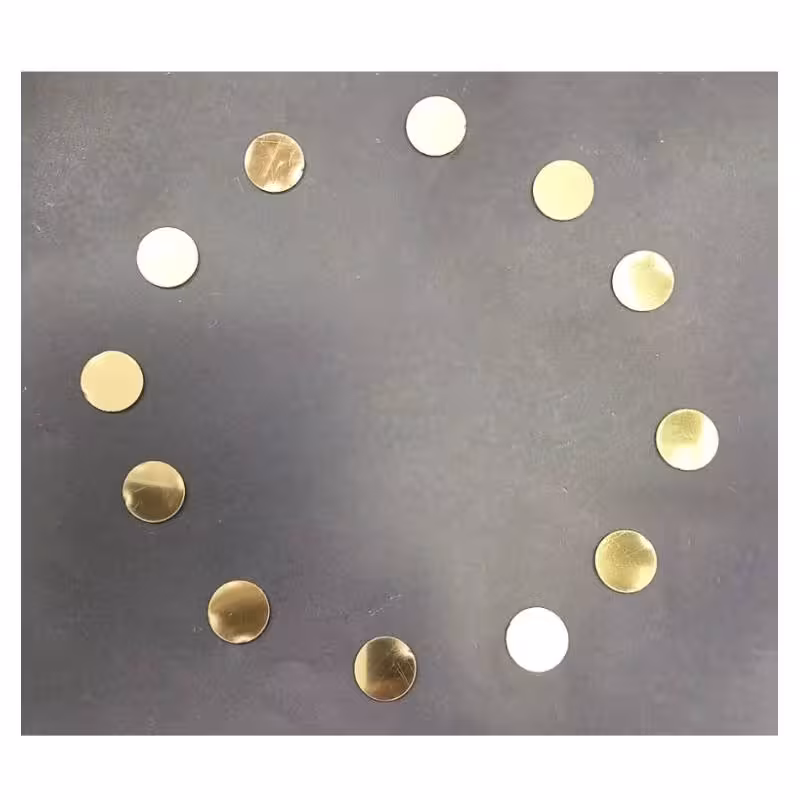 نشان گرد 2 سانت طلایی 12تایی