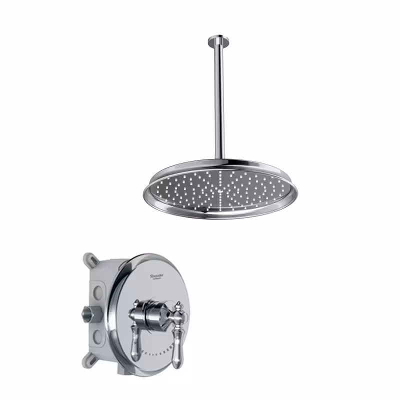 شیر حمام توکار شودر مدل زیگموند تیپ 1 BRASS کروم