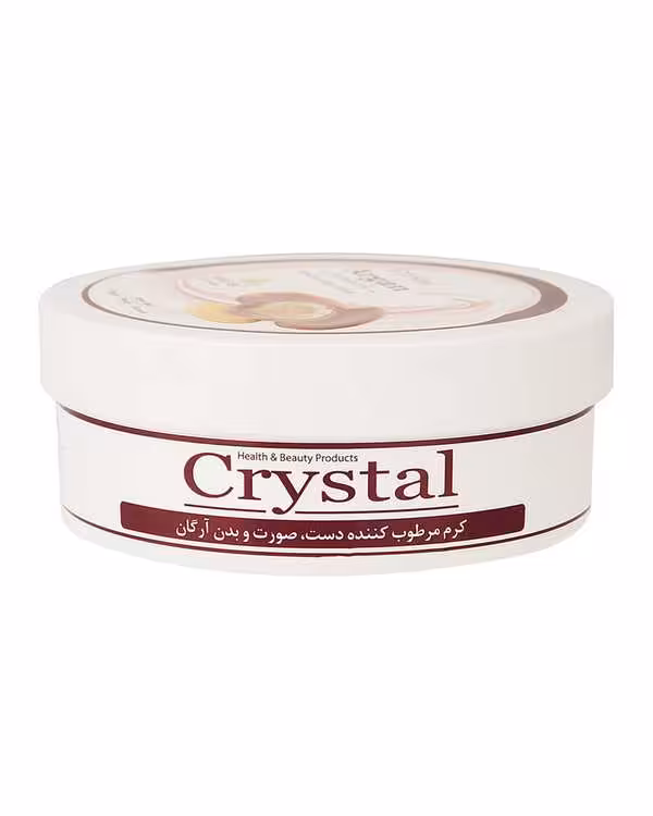 کرم مرطوب کننده صورت و بدن آرگان کریستال Crystal حجم 200ml