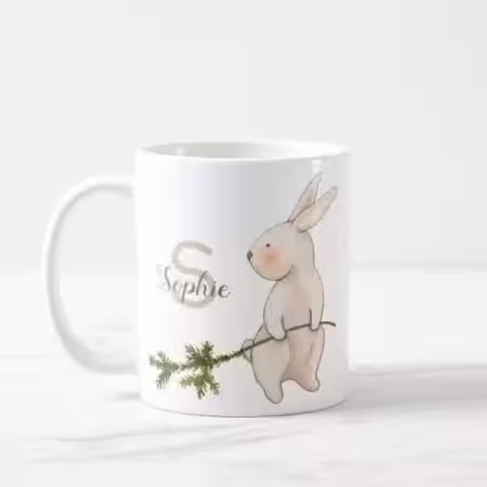 ماگ طرح خرگوش و اسم دلخواه