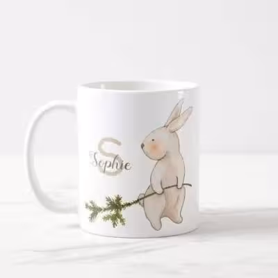 ماگ طرح خرگوش و اسم دلخواه