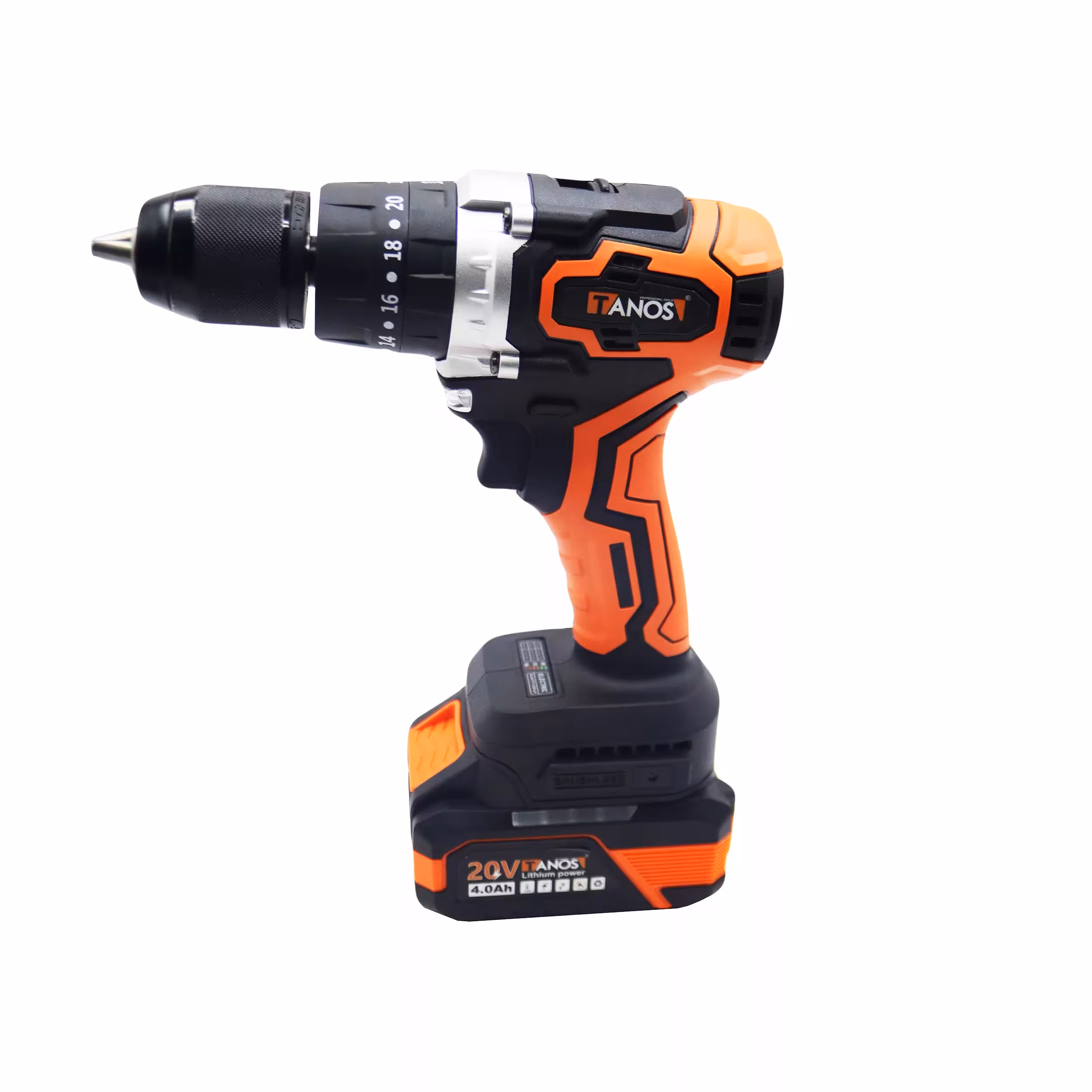 دریل پیچ گوشتی 13 میلی متری 20ولت تانوس مدل  براشلس کد YP-CLD-01-85/13MM