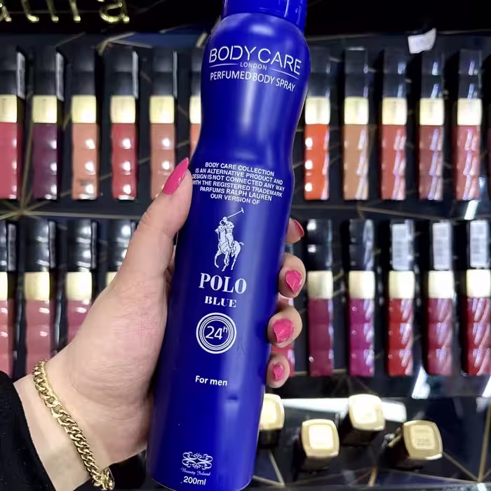 اسپری خوشبو کننده بدن مردانه مدل Polo Blue حجم 200میل بادی کر ا Body Care Body Spray Polo Blue For Men 200ml رایحه خنک | amazonchi
