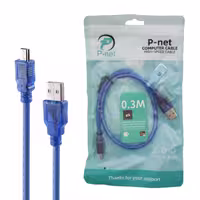 کابل Mini USB به USB پی نت طول 0.3 متر