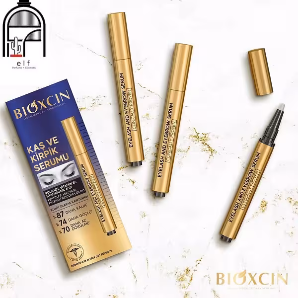 سرم تقویت مژه و ابرو بیوکسین حاوی کلاژن و هیالورونیک اسید