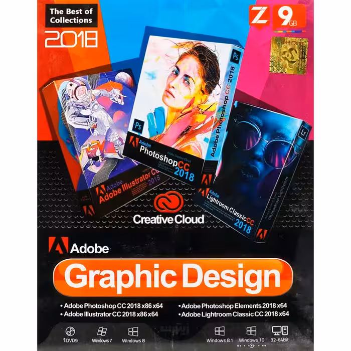 نرم افزار Adobe Graphic Design 1DVD9 زیتون
