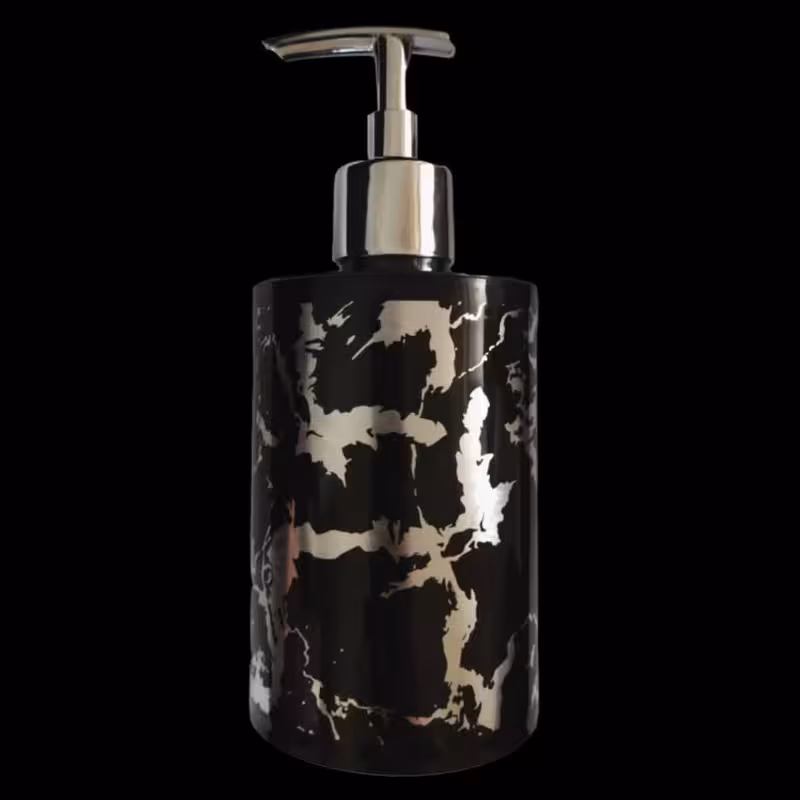 مخزن مایع دستشویی طرح ماربل | کالا مکس