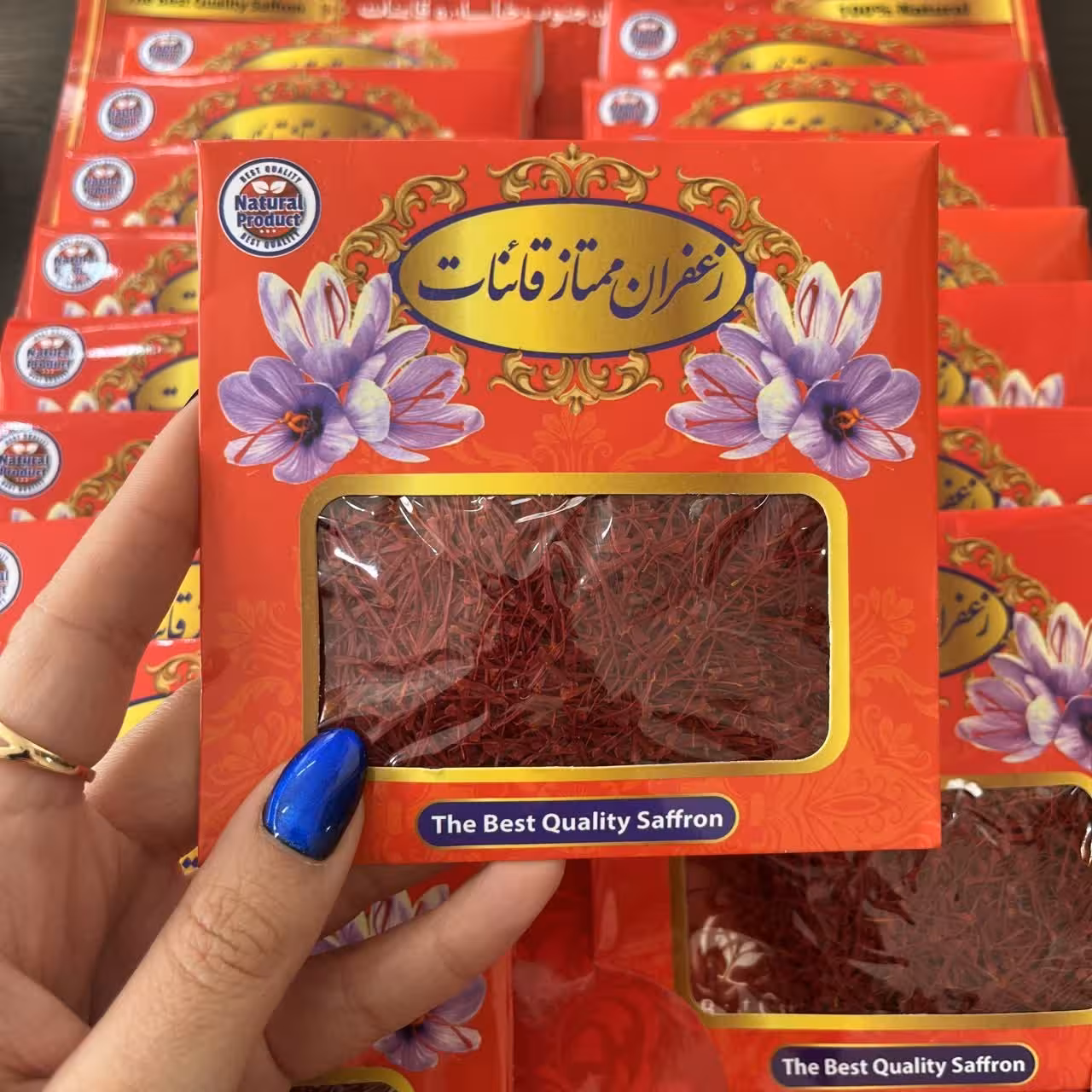 زعفران نگین قائنات کیفیت ممتاز یک مثقالی 10 عددی فروش عمده